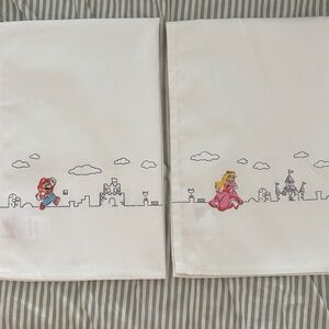 Mario & Princess Peach dish towels (2) - Nintendo Store